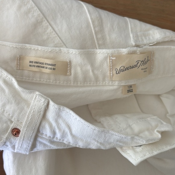 Universal Thread 90s Vintage Straight Jeans – White – Size 12R - Picture 5 of 5